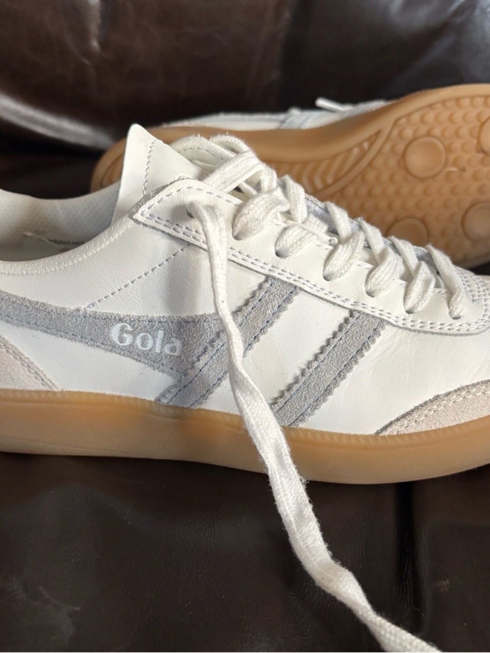 Gola White Leather Sneakers 6.5